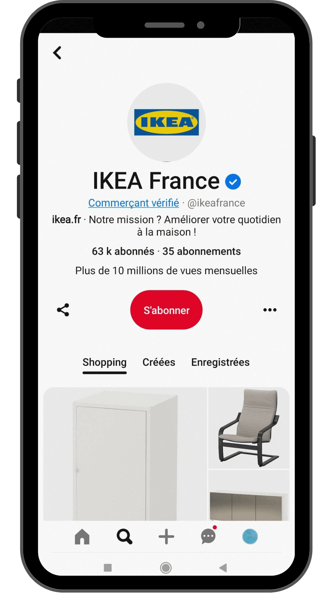 IKEA France e Commerçant vérifié • @ikeafrance ikea.fr • Notre mission ? Améliorer votre quotidien à la maison !