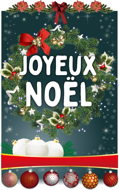 Kakémono Joyeux Noël 1 - Mon Drapeau